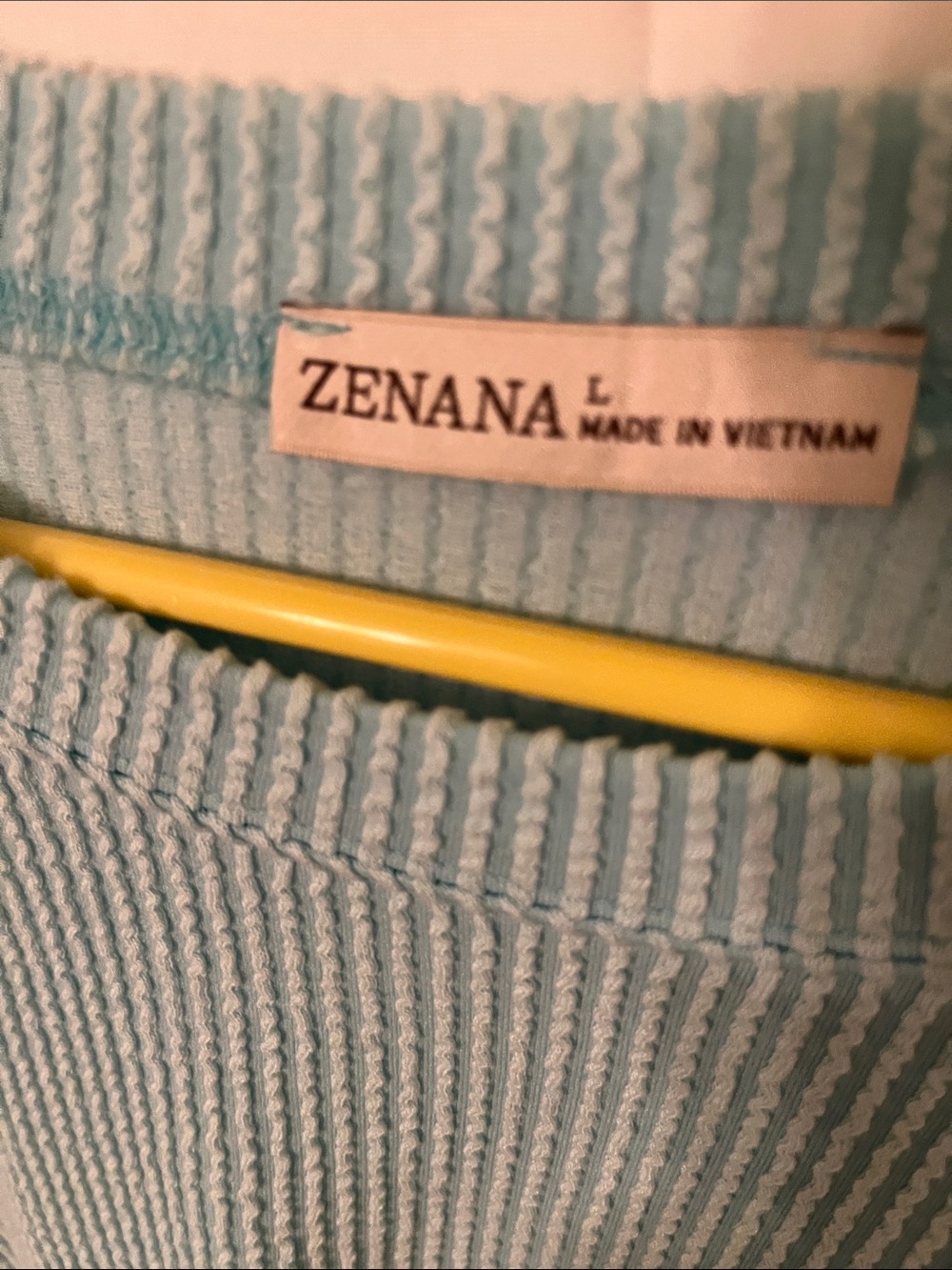 Zenana Outfitters Soft Waffle Knit Shorts and shirt in light blue. Never worn. - Picture 5 of 8